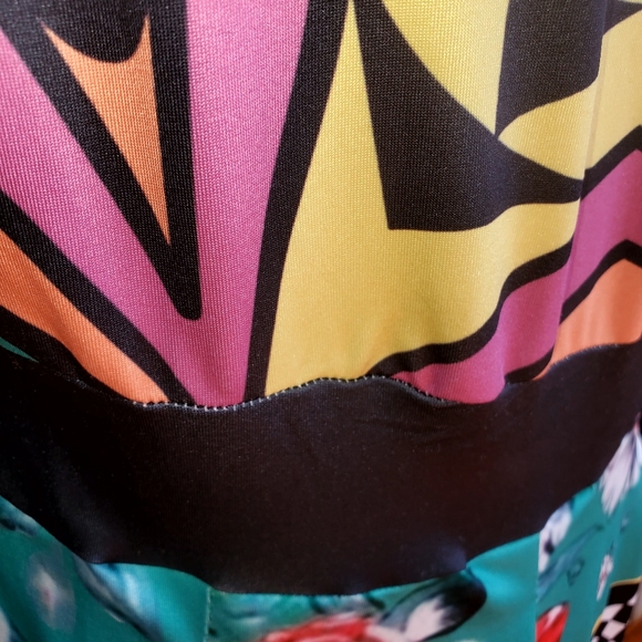 NWOT Vibrant print multi colored maxi dress - Picture 6 of 6